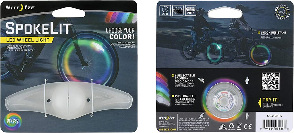 Nite Ize Spokelit Wheel Light - Bicycle Spoke Light For Visibility And Safety - Led Lights For Bike Wheels - Bicycle Wheel Light