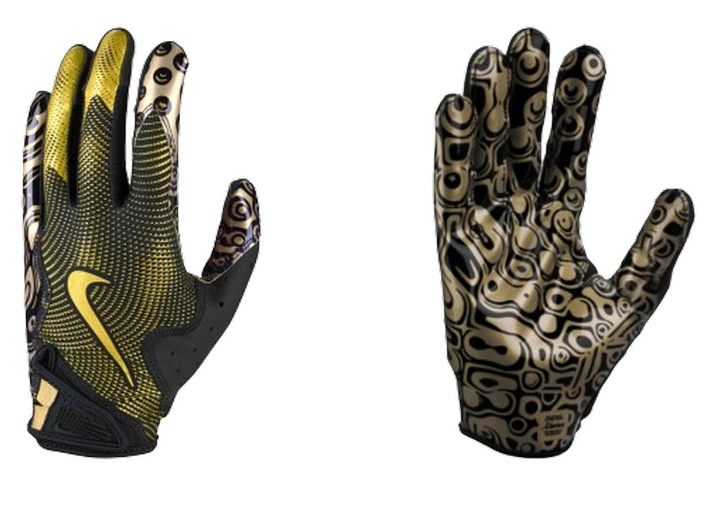 Nike Vapor Jet 8.0 Football Gloves Black | Met Gold | Met Gold Xx-Large