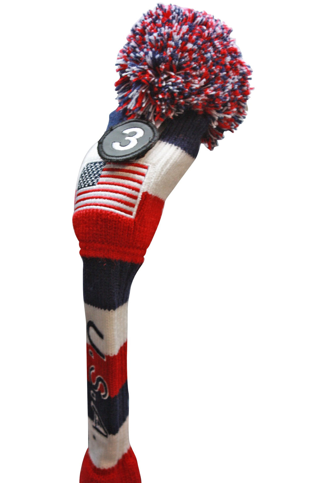 Majek U.S.A Hybrid Golf Pom Pom Knit Rescue Utility Club Head Cover