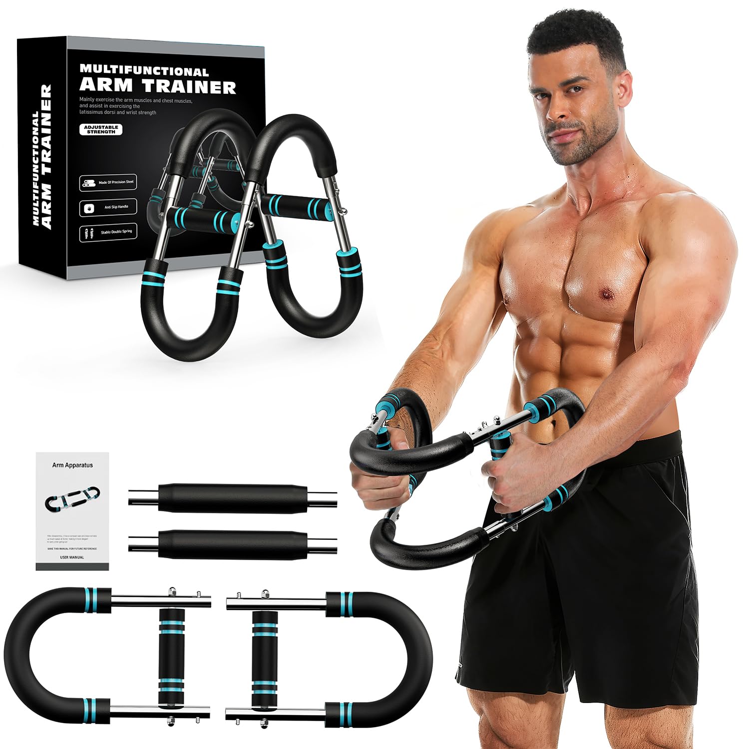 Twister Arm Trainer, Adjustable Chest Workout Equipment for Men & Women, Home Gym Strength Trainer, Muscle Builder & Strength Tr