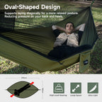 Travel Bird Camping Hammock With Mosquito Net And Ridge Rope, Extra Large For 2 Person, Lightweight Hanging Hammocks Tree Straps
