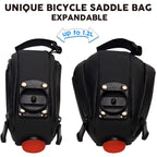 Daway Bike Repair Kit With Taillight - A36 Waterproof Bicycle Saddle Bag, 16 In 1 Multi Tool, Glueless Tire Tube Patches, Tire L