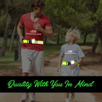 Dashglow - 2 Pack - Reflective Glow Belt Safety Gear, Pt Belt, For Running Cycling Walking Marathon Military (2 Pack)