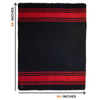 Arcturus Rainier Wool Blanket - 4.5Lbs Warm, Heavy, Washable, Large | Great For Camping, Outdoors, Survival & Emergency Kits (La
