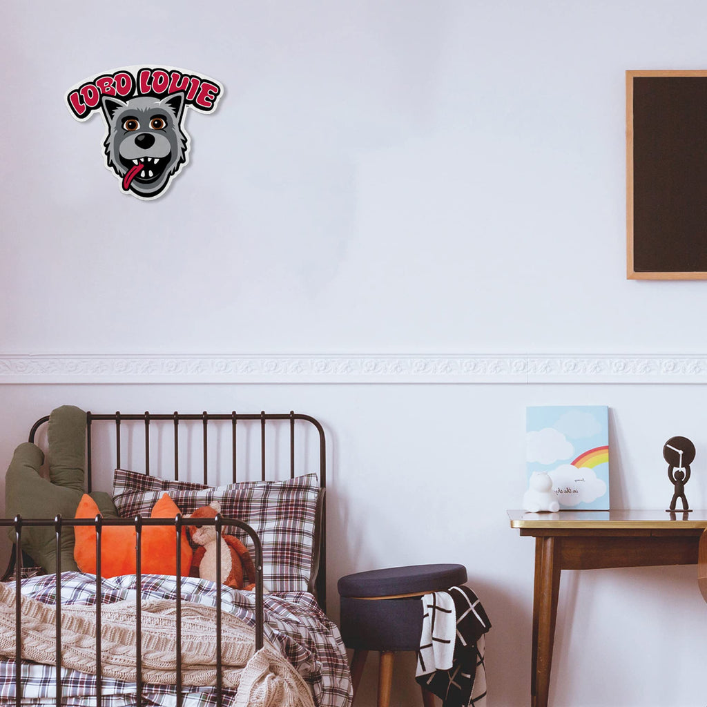 Rico Industries Ncaa New Mexico Lobos Mascot Shape Cut Pennant - Home And Living Room D  Cor - Soft Felt Ez To Hang