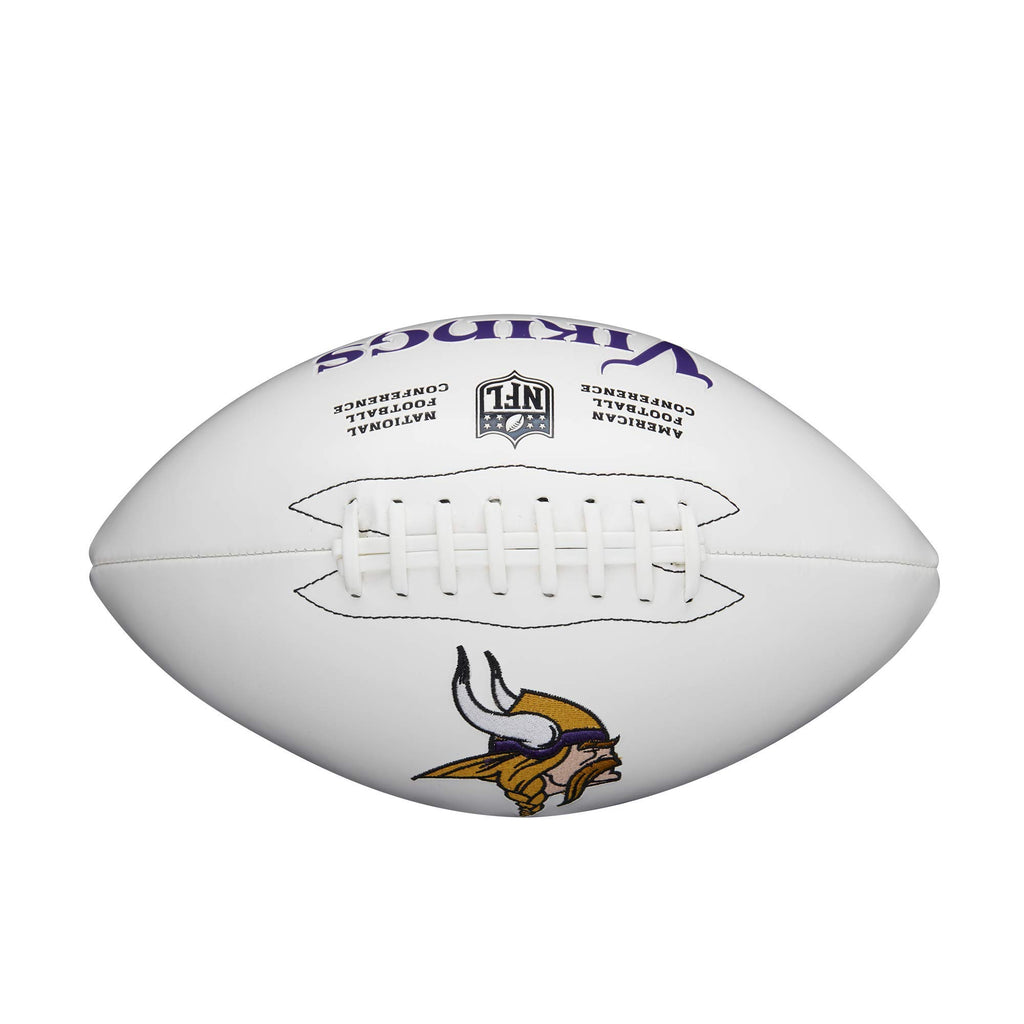 Wilson Nfl Live Signature Autograph Football - Official Size, Minnesota Vikings