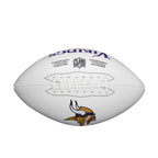 Wilson Nfl Live Signature Autograph Football - Official Size, Minnesota Vikings