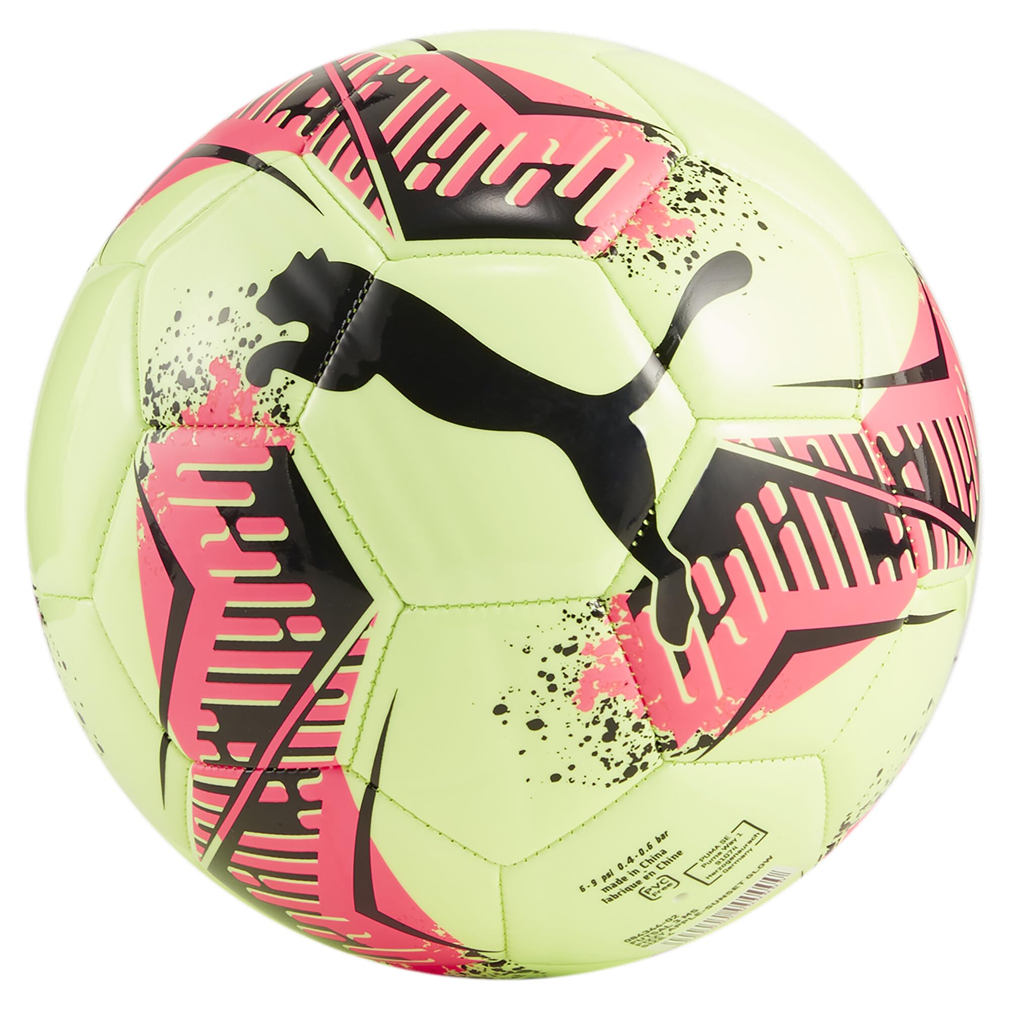 Puma Unisex Futsal 3 Machine Stitch Soccer Ball, 3, Fizzy Apple-Sunset Glow