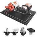 Seaflo 33-Series Water Pump And Accumulator Tank System - 12V Dc, 3.0 Gpm, 45 Psi, 0.2 Gallon Tank - Reduces Cycling For Marine,