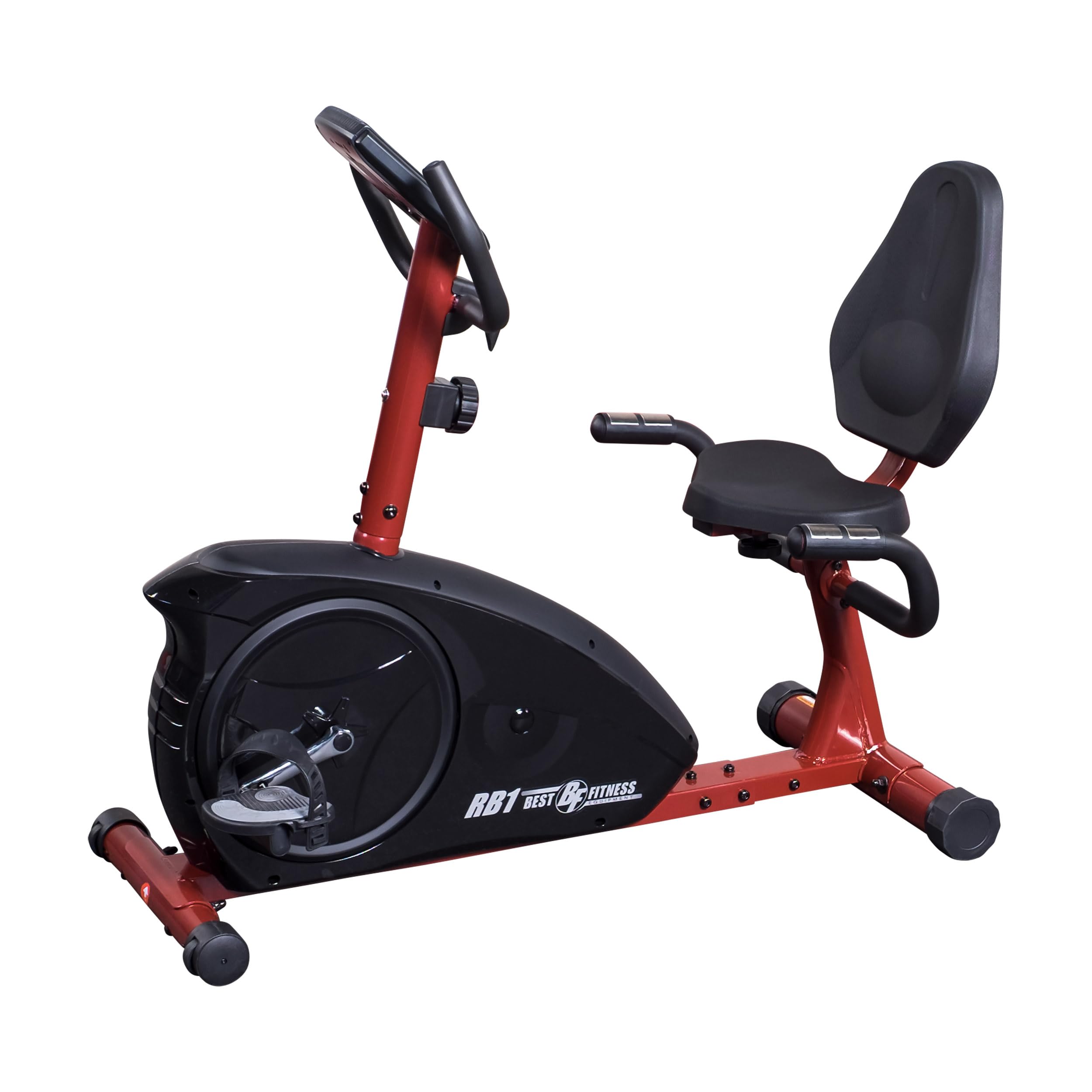 Body-Solid Best Fitness (Bfrb1R) Recumbent Exercise Bike For Home - Indoor Workout Stationary Bike With Lcd Display & Adjustable