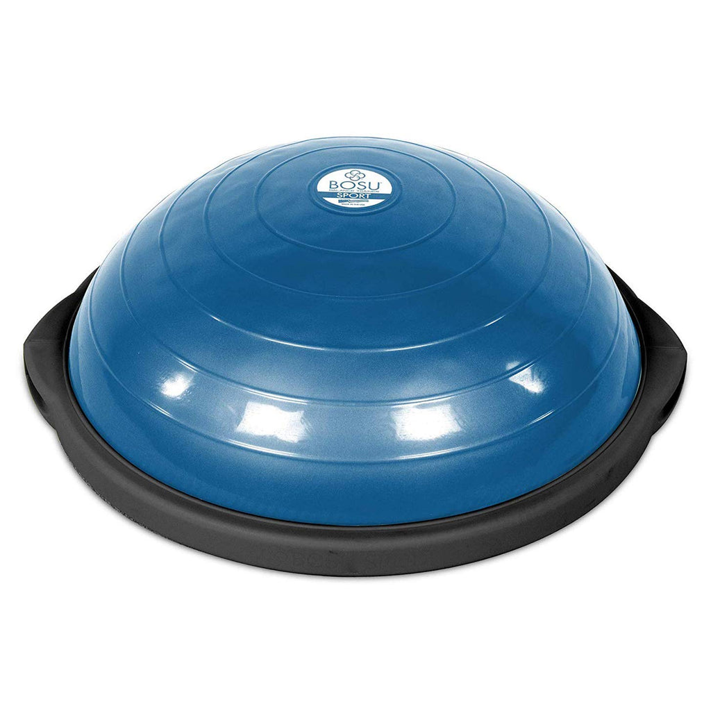 Bosu 20 Inch Dynamic Non-Slip Travel Size Home Gym Balance Ball Pod Trainer For Strength And Flexibility With 6 Rubber Feet And