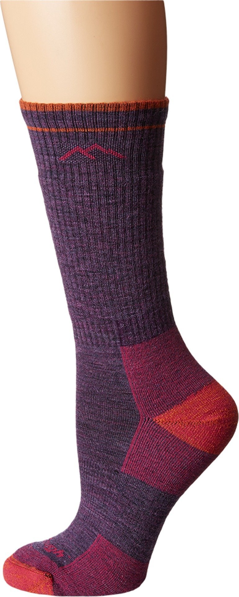 Darn Tough Vermont Merino Wool Boot Socks Cushion Plum Heather LG (US 10-11.5)
