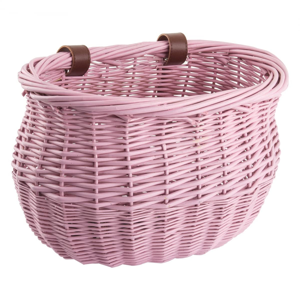 Sunlite Willow Bushel Strap-On Basket, 13 X 8 X 9, Pink
