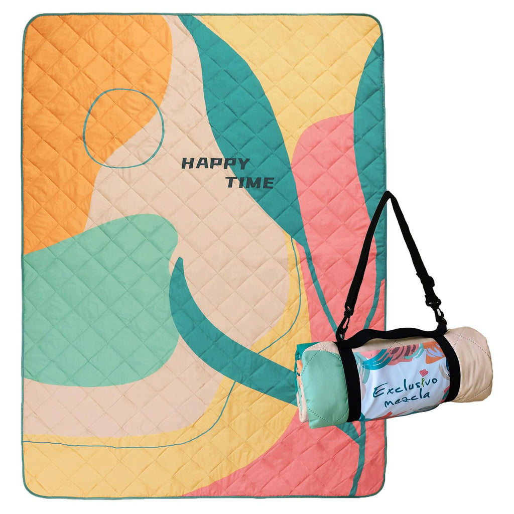 Exclusivo Mezcla Waterproof Picnic Blankets 3-Layer 60X80 Inches Large Sandproof Beach Blanket Foldable Outdoor Blanket For Camp