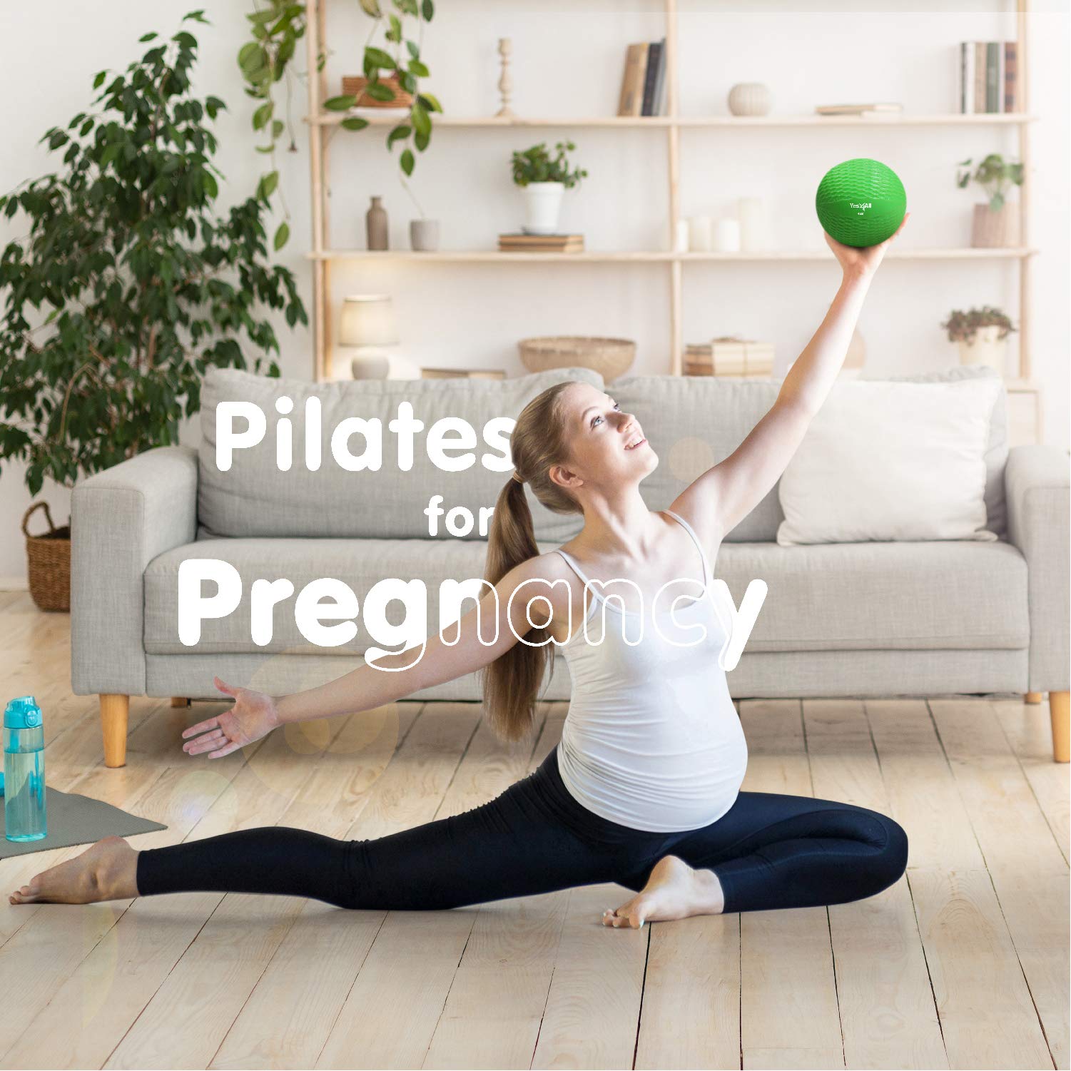 Yes4All Soft Weighted Toning Ballmedicine Ball & Exercise Pilates Ring - Multi Colors & Weights Available (Mint - Size: 3Lbs)