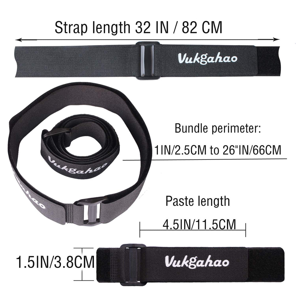 Vukgahao Bike Wheel Stabilizer Heavy Duty Versatile Hook & Loop Securing Straps Tie Downs Fastening Stabilizer Straps Reusable B