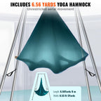 Vevor Yoga Swing Stand & Hammock, 9.67 Ft Tall, Professional Aerial Yoga Setup With 6.6 Yards Swing, Supports Up To 551.15 Lbs,
