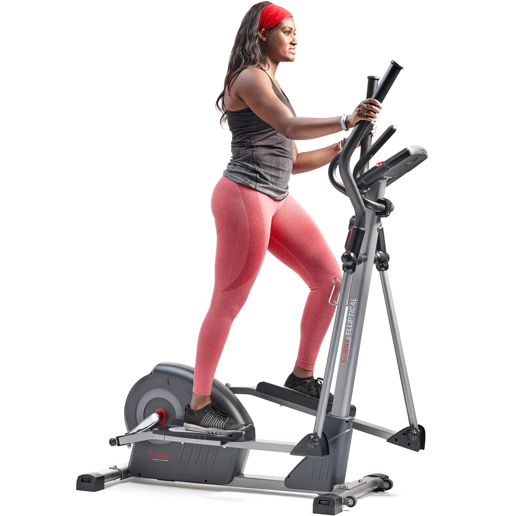 Sunny Health & Fitness Elite Interactive Series Exercise Elliptical With Exclusive Sunnyfit App Enhanced Bluetooth Connectivity 