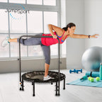 Jumpsport Handle Bar Accessory For Arched Leg Fitness Trampolines | Black | Adjustable Height Settings | Trampoline Not Included