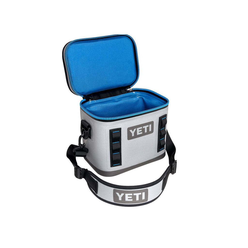 YETI Hopper Flip 8 Portable Cooler, Fog Gray/Tahoe Blue