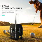 Helonge Golf Score Counter, 2 Pcs 2 Player Stroke Counter Golf Score Indicator 2 Digits Mini Square Golf Score Counters Handy Sc