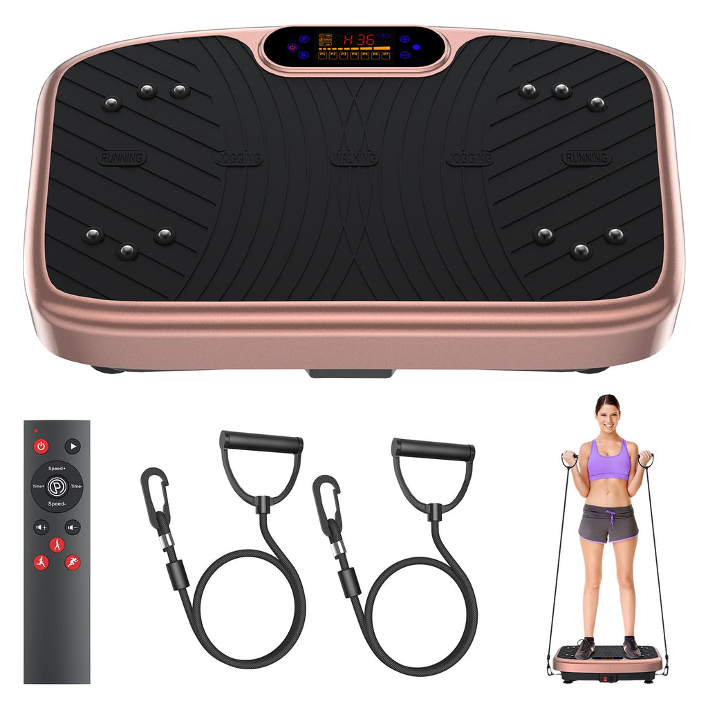 GDCOO Vibration Plate Exercise Machine Vibrating Platform for Fun Lymphatic Drainage and Weight Loss, Vibrant Home Workout Equip