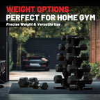 Papababe Dumbbell Set Rubber Encased Hex Dumbbell Free Weights Dumbbells Set Home Weight Set- 60 Lb Set (Pair Of 5 10 15 Lb With