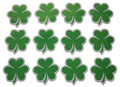 Novel Merk Irish Shamrock Ireland American Green Print Small Refrigerator Magnets Set for Teacher Decorations Party Favors & Car
