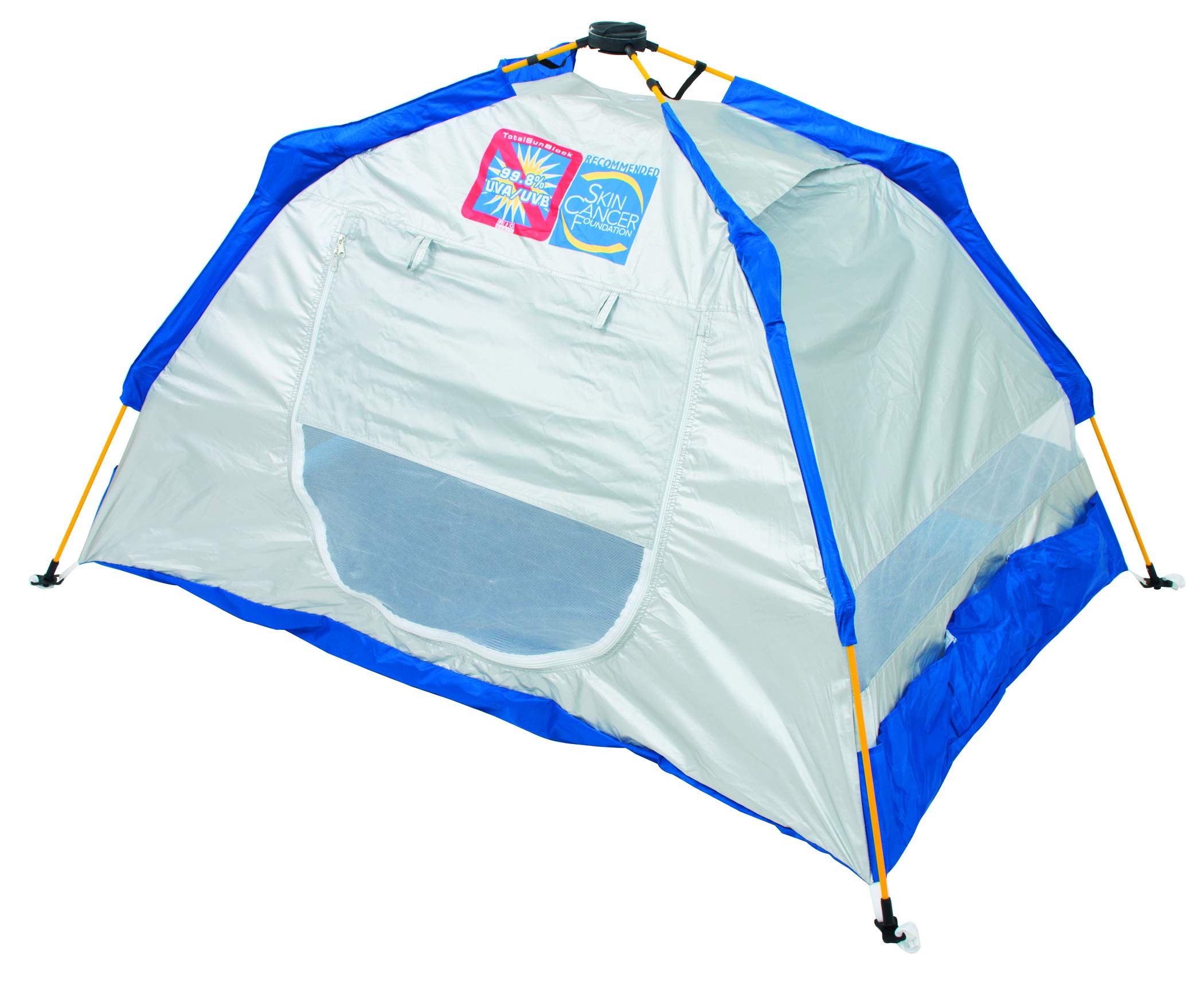 Rio Brands Beach Total Sun Block Upf 50+ Baby Sun Shade Pop-Up Beach Shelter, Silver, 62'' X 41'' X 36'' (Atsbsd103-2019-1)