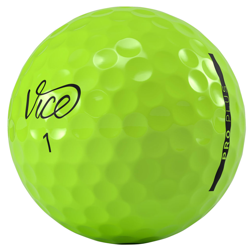Vice Golf Pro Plus Golf Balls, Lime (One Dozen) (Viceproplus)