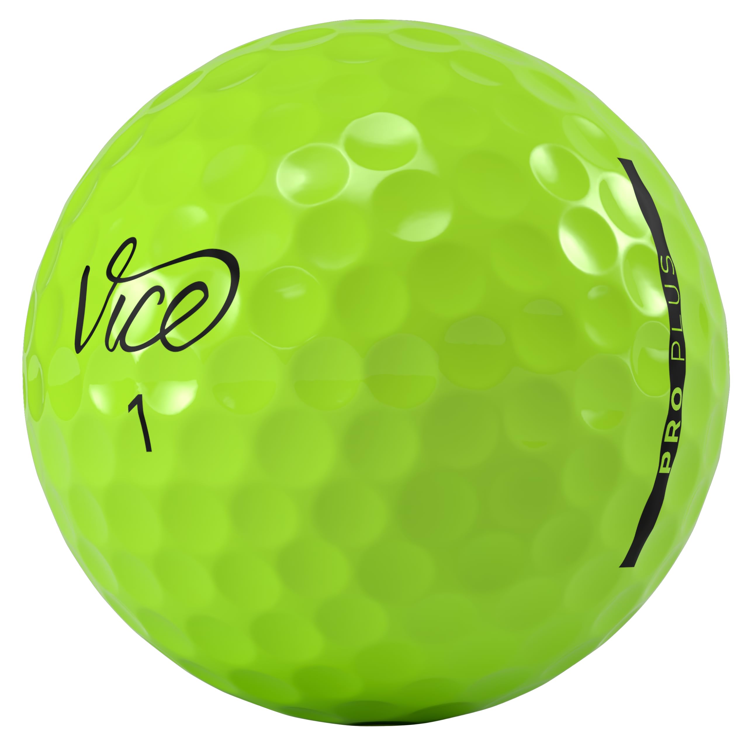 Vice Golf Pro Plus Golf Balls, Lime (One Dozen) (Viceproplus)