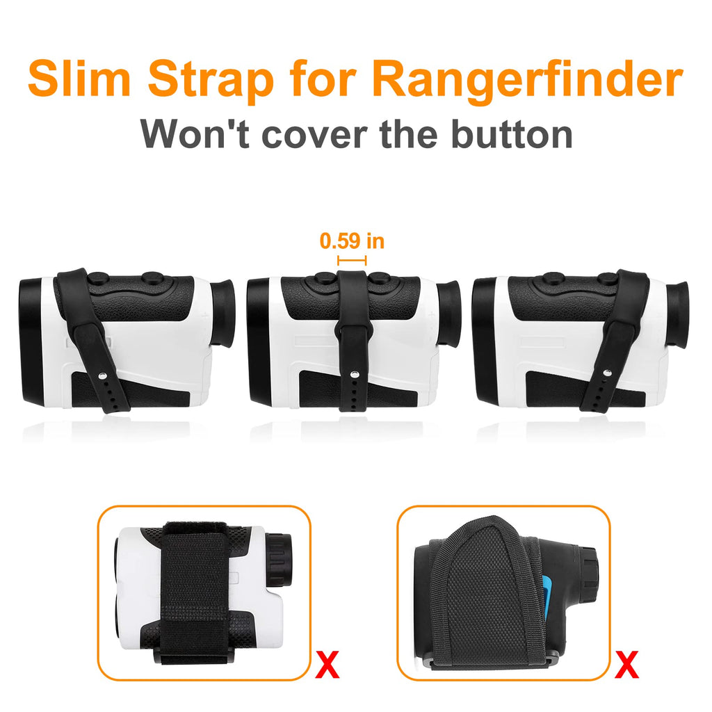 Generturbo Magnetic Golf Range Finder Holder Strap, Range Finder Magnet Wrap Mounts For Golf Cart, Slim Rangefinder Mount Straps