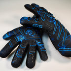 Renegade Gk Apex Orion 2.0 Professional Strapless Goalie Gloves | 4Mm Ext Contact Grip | Black & Blue Soccer Goal Keeper Gloves