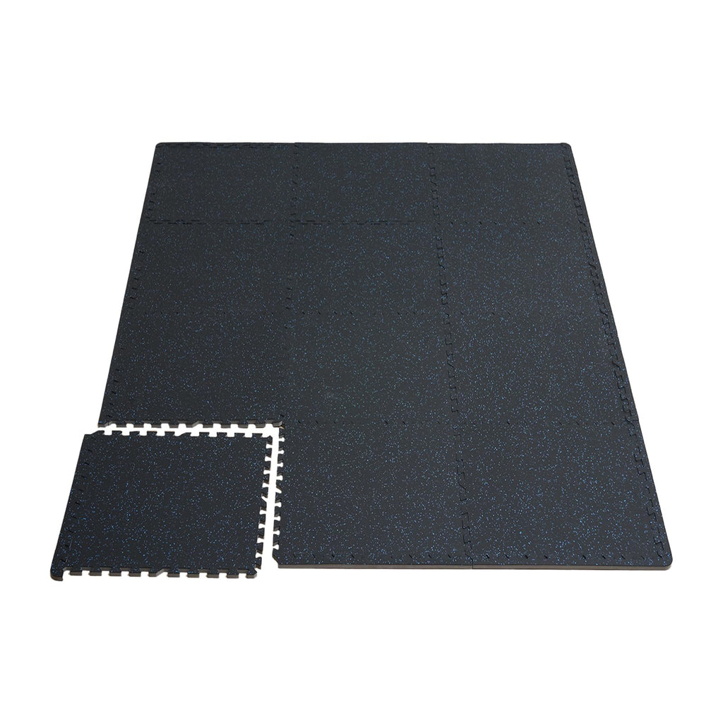 Vevor 25 Pcs 0.56'' Thick Gym Floor Mats, 24''X24'' Eva Foam & Rubber Top Interlocking Workout Mats With 100 Sq.Ft Coverage, Wat