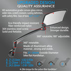 Bike Mirror For Handlebar Bikes Briskmore Bicycle Mirror For Scooter E-Bike, Scratch Resistant Glass Lens, Ajustable And Rotatab