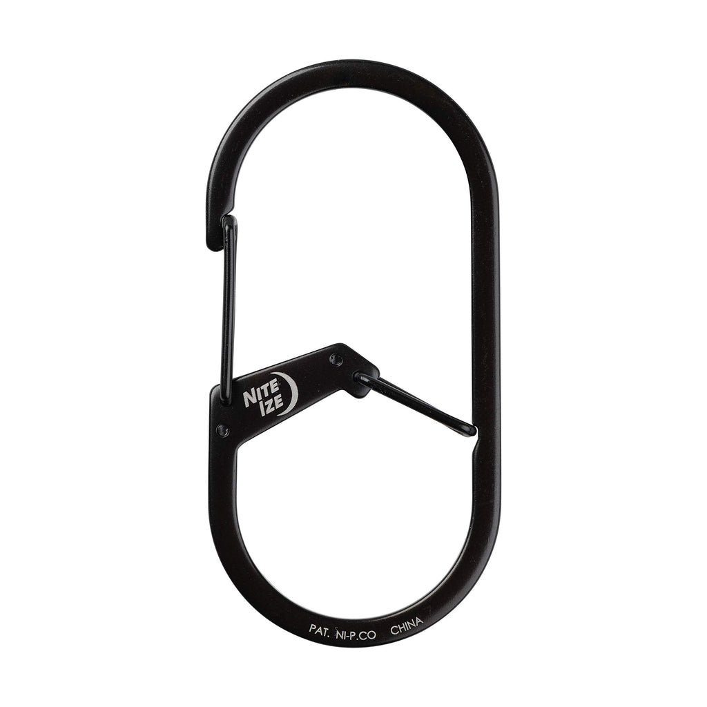 Nite Ize Gs4-01-R6 G-Series Dual Chamber Carabiner, Size #4 1-Pack, Black