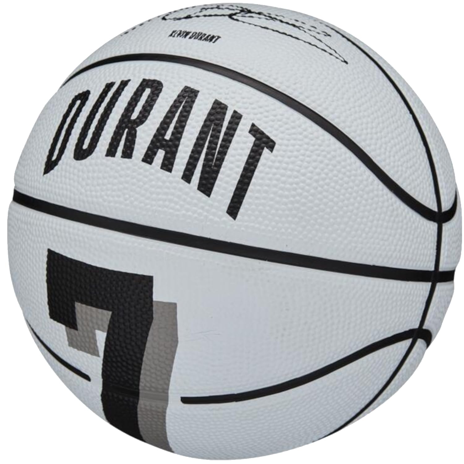 Wilson Nba Player Icon Mini Basketball - Kevin Durant , Mini Size,White/Black