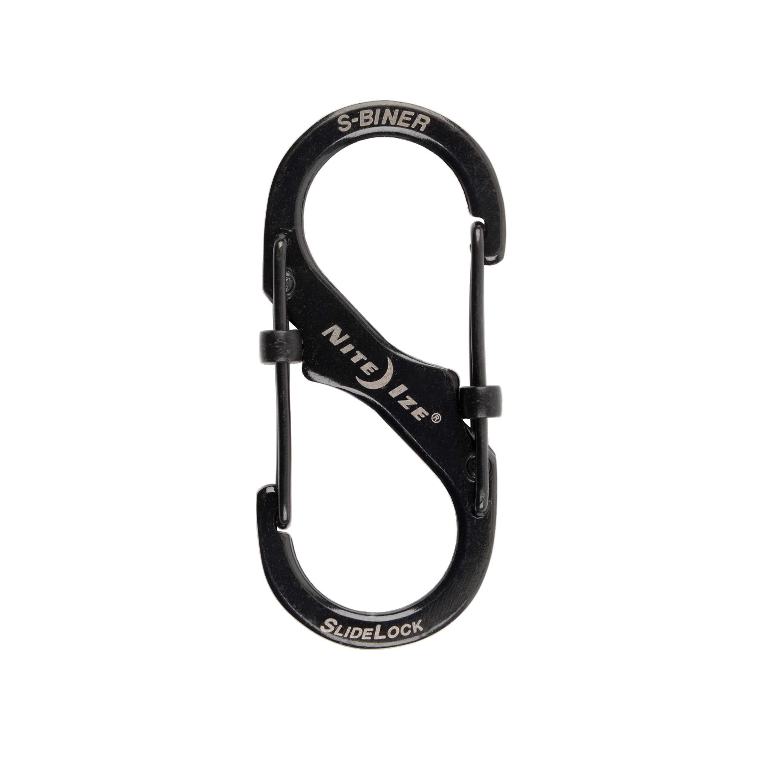 Nite Ize Lsb2-01-R3 S-Biner Slidelock Dual Locking Carabiner, Size #2, Stainless