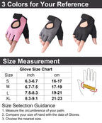 Sujayu Workout Gloves For Women & Men, Gym Gloves Weight Lifting Gloves For Men, Mens Workout Gloves Fitness Gloves (M, Pink)