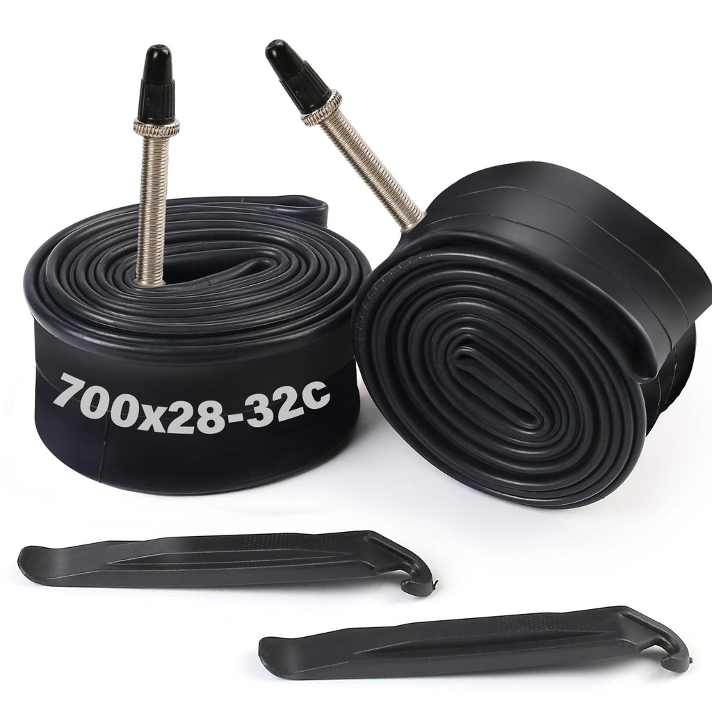 Lotfancy 24 Inch Bike Tubes, 24'' X 1.75/1.95 Bicycle Tube, Pack Of 2, 32Mm Schrader Valve, Fit For Mountain Bike, Road Bike, Pl