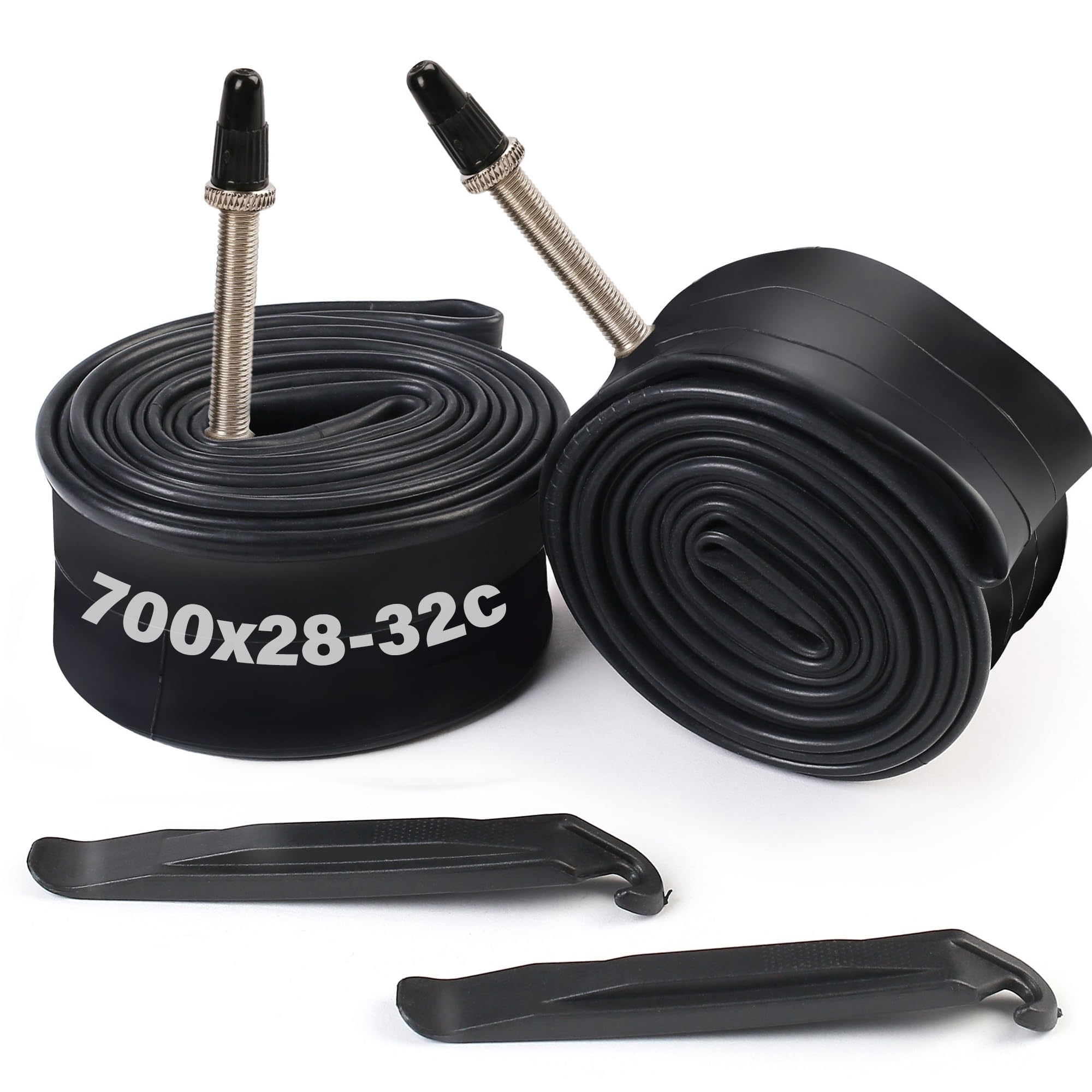 Lotfancy 24 Inch Bike Tubes, 24'' X 1.75/1.95 Bicycle Tube, Pack Of 2, 32Mm Schrader Valve, Fit For Mountain Bike, Road Bike, Pl