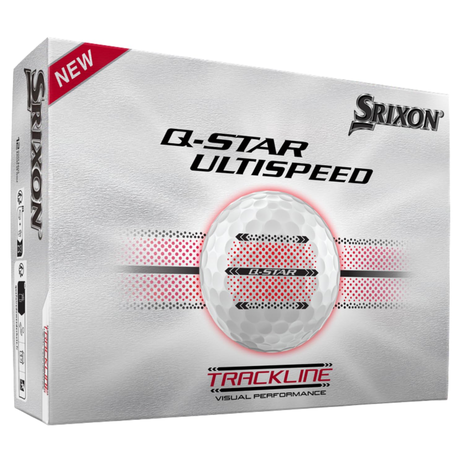 Srixon Q-Star Ultispeed Track Golf Balls, White