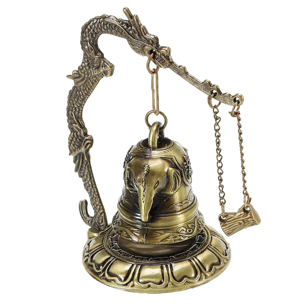 TOG Dragon Fengshui Bell Good Luck Bless for Home Desk Decor Elephant|Home & Kitchen| Home Decor| Figurines