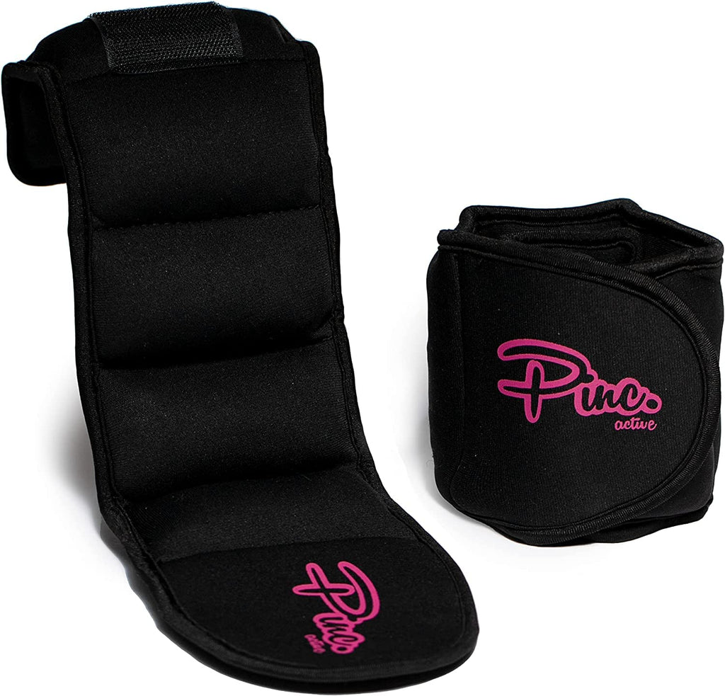 Adjustable Ankle Weights Set (1Lb - 5Lbs) - 10Lbs In Total - For Women, Men And Kids - Used For Workouts At Home, Pilates, Yoga,