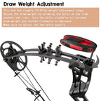 Wuxlisty Youth Compound Bow Set 15-45 Lbs For Teens And Beginner, Package With Archery Hunting Equipment, Max Speed 320Fps, Adju