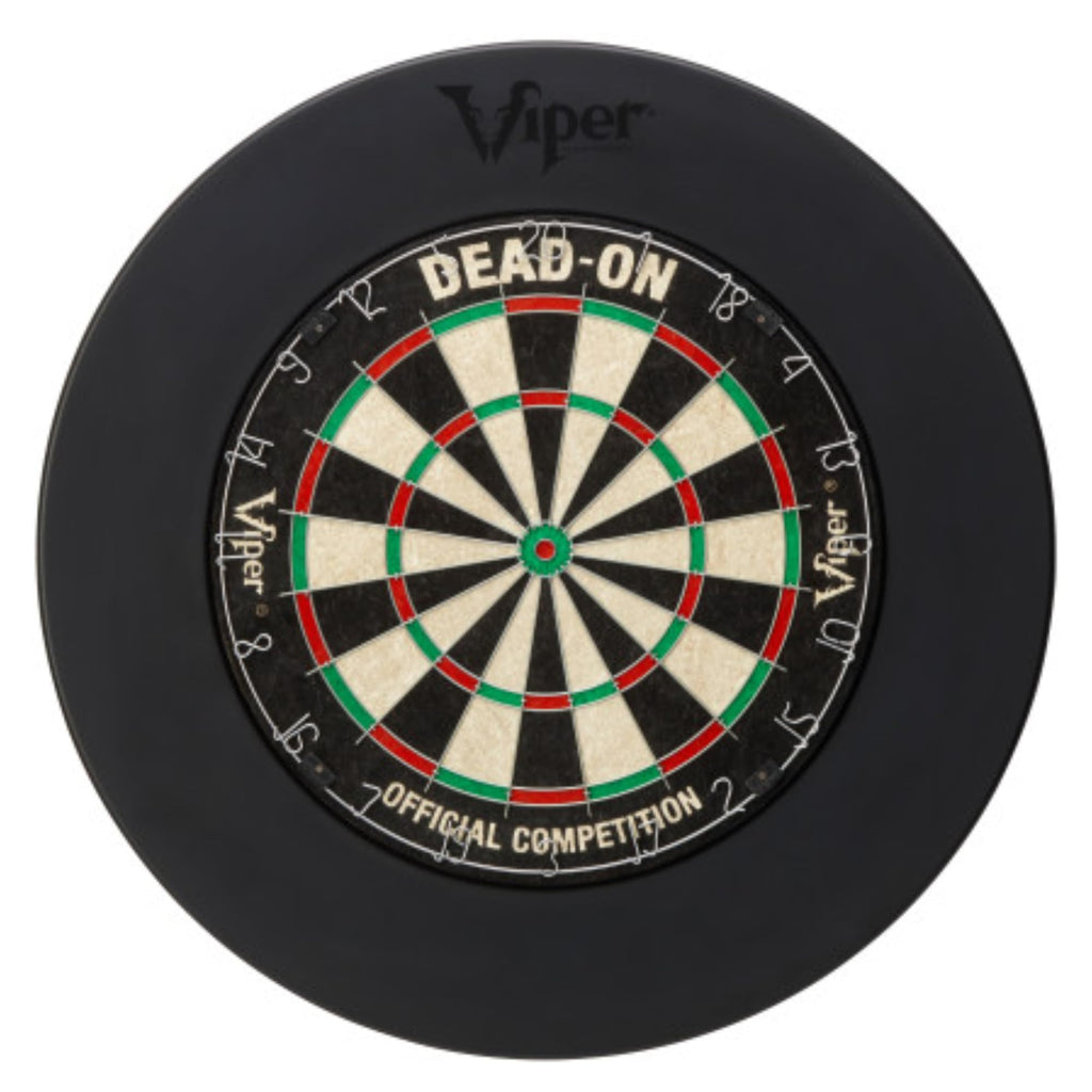 Viper By Gld Products Dead On Sisal Dartboard, Two Sets Starter Darts, Throw Line, Viper Defender, Black