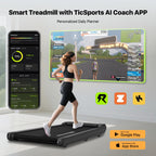 Mobvoi Smart Ai Treadmill Ultra/Se Walking Pad Treadmills Under Desk Running Machine Compact Portable Ticsports App For Home Off