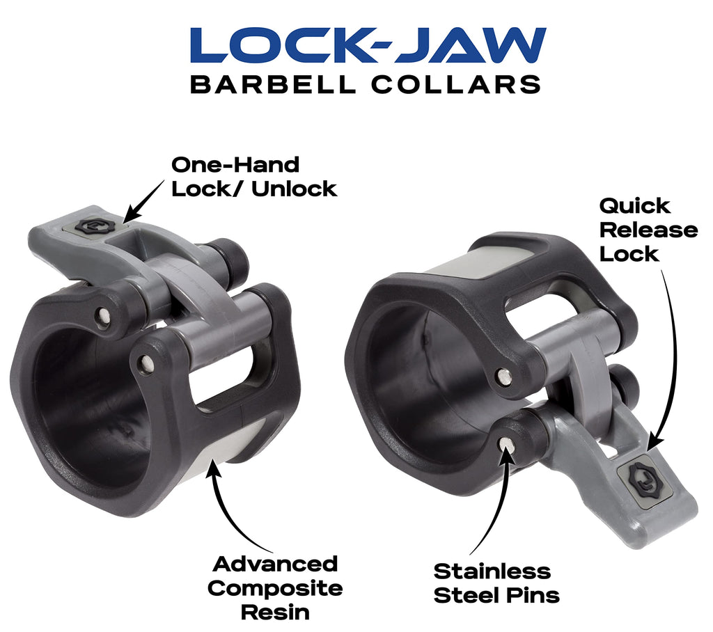 Lock-Jaw Hex 50Mm / 2'' Olympic Barbell Collar (Orange)