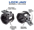 Lock-Jaw Hex 50Mm / 2'' Olympic Barbell Collar (Orange)