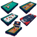 Franklin Sports Table Top Sports Game Set - 5-in-1 Sports Center Indoor Sports Games - Tabletop Soccer, Basketball, Hockey, Bowl